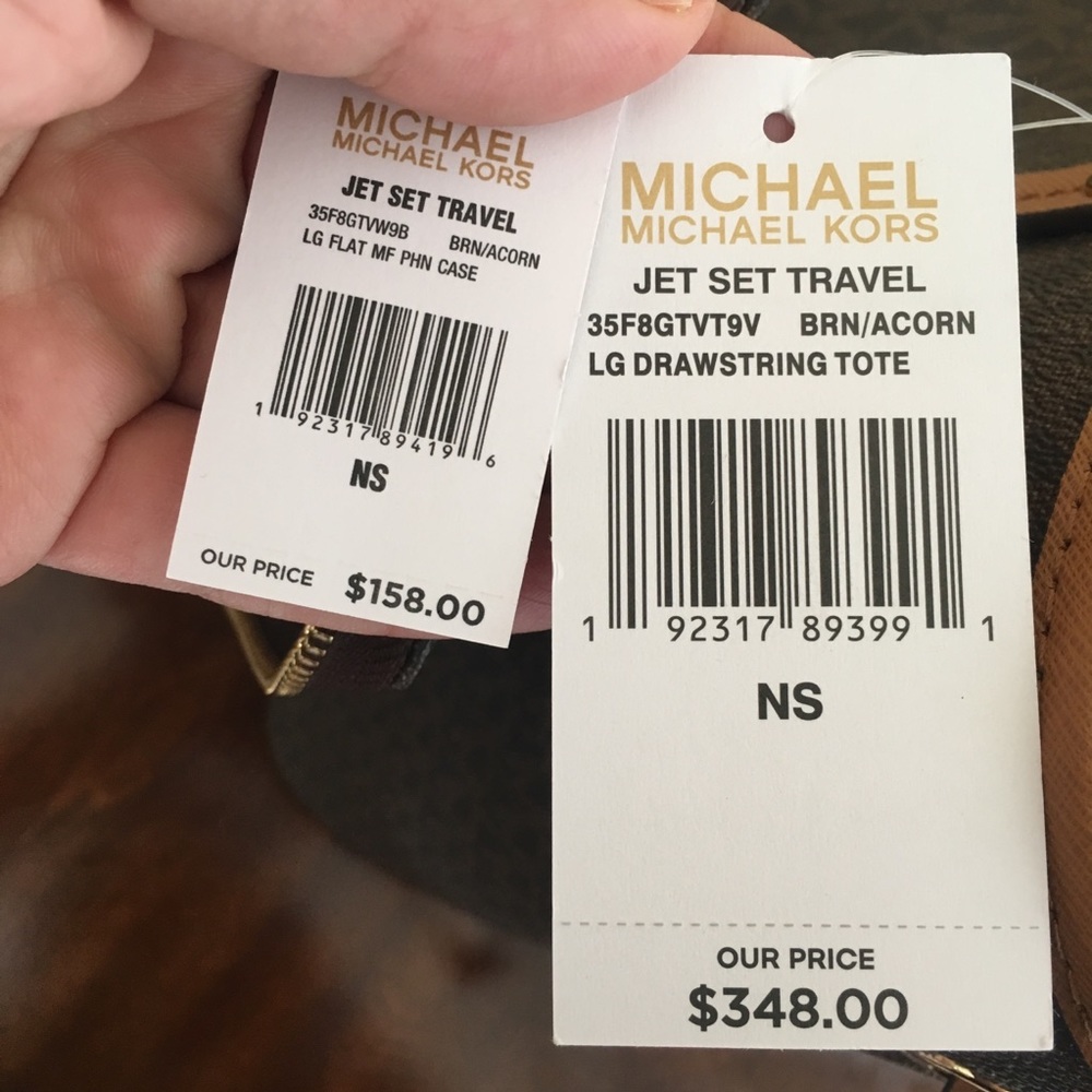 3PCS Michael Kors Large Tote clutch & wallet - Picture 6 of 8